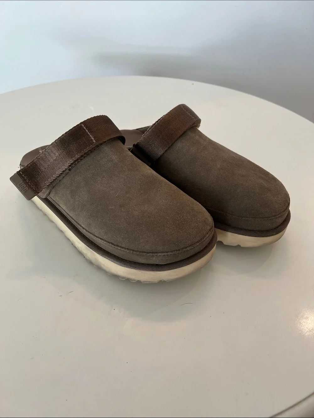 Kids Brown Suede Slip-On Clogs - Unbranded